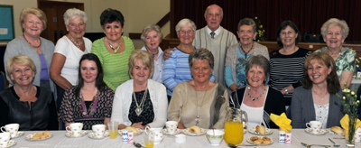 Christ Church Parish Choir members (back row) pictured with some parishioners and visitors who enjoying lunch prior to the first of three ‘Music in May’ lunchtime concerts in Christ Church Parish, Lisburn on  May 10.